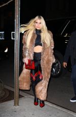 JESSICA SIMPSON Leaves Her Hotel in New York 11/28/2023