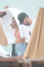JOAN SMALLS in Bikini at a Beach in Miami 11/28/2023