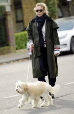 JODIE COMER Out Walking Her Dog in London 11/07/2023
