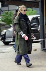 JODIE COMER Out Walking Her Dog in London 11/07/2023