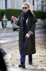 JODIE COMER Out Walking Her Dog in London 11/07/2023