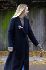 JODIE COMER Out with Her Dog in London 11/21/2023