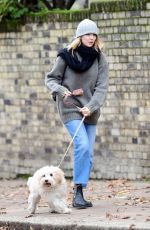 JODIE COMER Out with Her Dog in London 11/23/2023