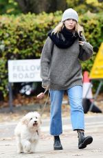 JODIE COMER Out with Her Dog in London 11/23/2023