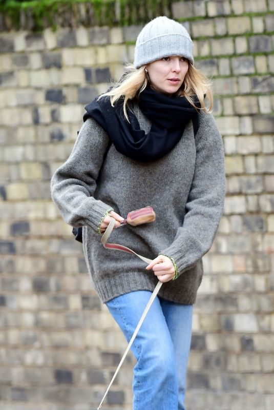 JODIE COMER Out with Her Dog in London 11/23/2023