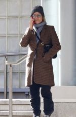 JODIE FOSTER Out with Her Son Kit in West Village Neighborhood 11/25/2023