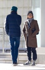JODIE FOSTER Out with Her Son Kit in West Village Neighborhood 11/25/2023