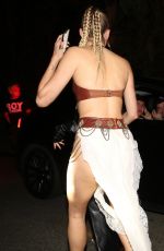 JOSIE CANSECO as Princess Leia Arrives at a Halloween Party in West Hollywood 10/31/2023