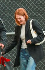 JULIANNE MOORE Arrives at Jimmy Kimmel Live! in Hollywood 11/15/2023