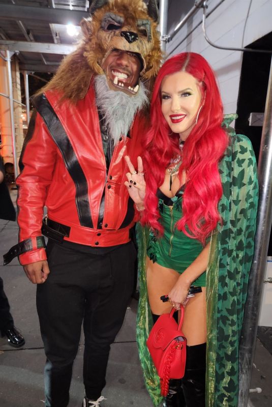 JUSTINA VALENTINE and Nick Cannon Arrives at Sapphire for Halloween in New York 10/29/2023