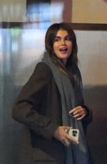 KAIA GERBER and Austin Butler Out for Dinner at I Sodi in New York 11/17/2023