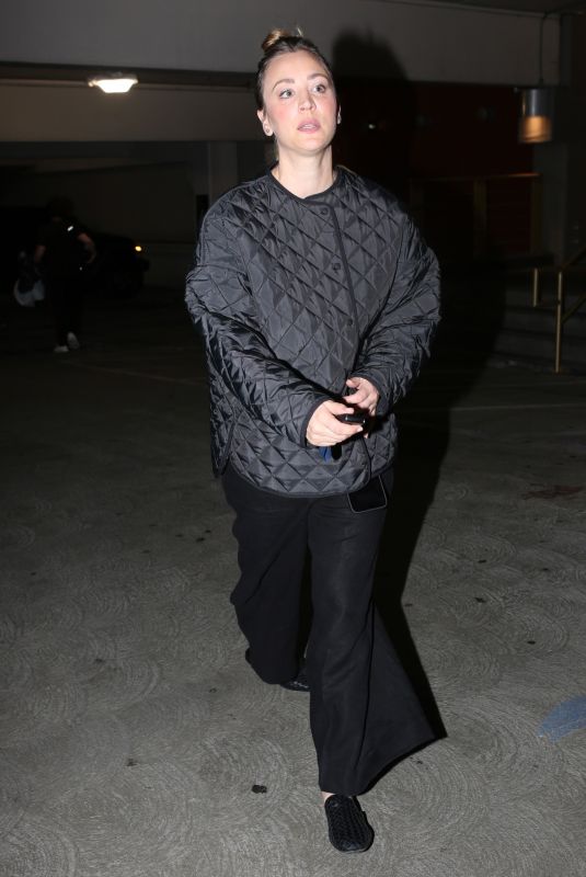 KALEY CUOCO Arrives at Love Kills at The Colony in Burbank 11/18/2023