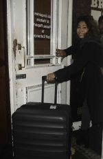 KAREN HAUER Arrives at Blackpool Tower 11/18/2023
