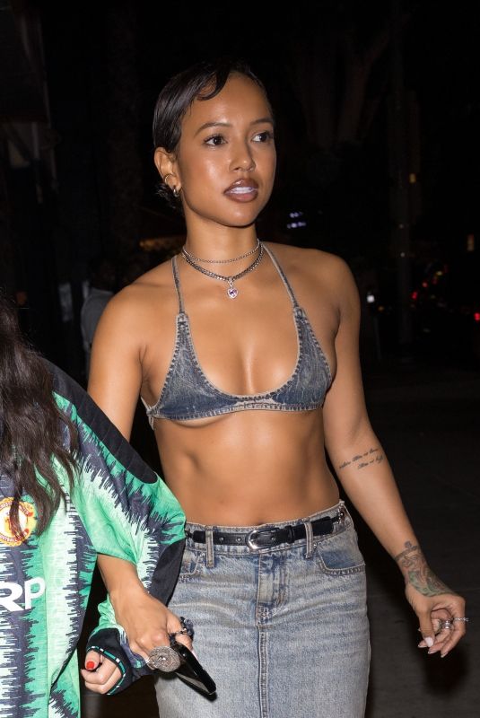 KARRUECHE TRAN Arrives at Travis Scott’s Concert After-party in Hollywood 11/05/2023
