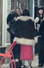 KATE and LILA GRACE MOSS amd JULIETTE LARTHE Out for Dinner with Friends in London 11/22/2023