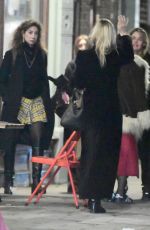 KATE and LILA GRACE MOSS amd JULIETTE LARTHE Out for Dinner with Friends in London 11/22/2023