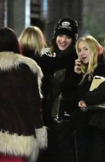 KATE and LILA GRACE MOSS amd JULIETTE LARTHE Out for Dinner with Friends in London 11/22/2023
