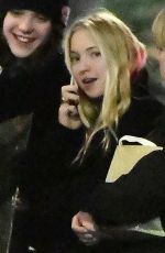 KATE and LILA GRACE MOSS amd JULIETTE LARTHE Out for Dinner with Friends in London 11/22/2023