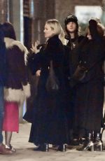 KATE and LILA GRACE MOSS amd JULIETTE LARTHE Out for Dinner with Friends in London 11/22/2023