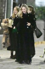 KATE and LILA GRACE MOSS amd JULIETTE LARTHE Out for Dinner with Friends in London 11/22/2023