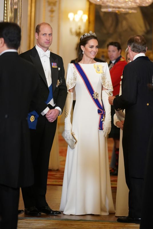 KATE MIDDLETON at State Banquet at Buckingham Palace in London 11/21/2023