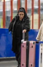 KATIE and SOPHIA PRICE at Euston Station in Manchester 11/08/2023