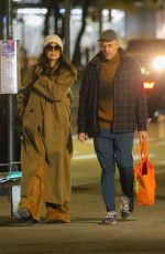KATIE HOLMES Out for Dinner with a Friend in New York 11/20/2023
