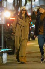 KATIE HOLMES Out for Dinner with a Friend in New York 11/20/2023