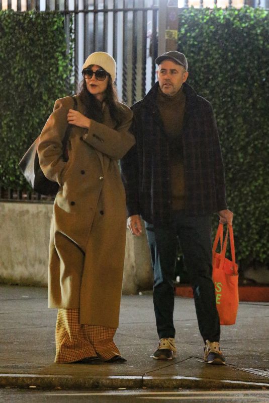 KATIE HOLMES Out for Dinner with a Friend in New York 11/20/2023