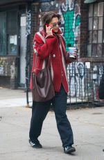 KATIE HOLMES Out on a Coffee Run in New York 10/30/2023