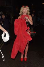 KAZ CROSSLEY Arrives at Maya Jama