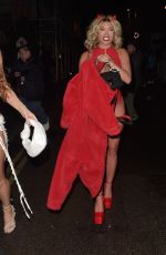 KAZ CROSSLEY Arrives at Maya Jama