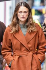KEIRA KNIGHTLEY Filmed Scenes for a Series in London 11/02/2023