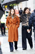 KEIRA KNIGHTLEY Filmed Scenes for a Series in London 11/02/2023
