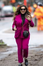 KELLY BROOK Filming a SlimFast Advert in London 11/24/2023