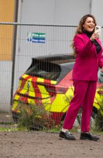 KELLY BROOK Filming a SlimFast Advert in London 11/24/2023