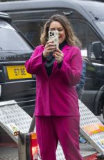 KELLY BROOK Filming a SlimFast Advert in London 11/24/2023