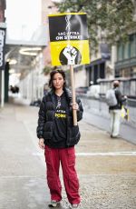 KELSEY ASBILLE at SAG-AFTRA Strike in New York 10/30/2023