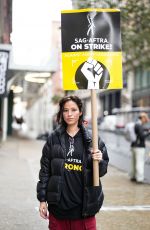 KELSEY ASBILLE at SAG-AFTRA Strike in New York 10/30/2023