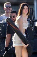 KENDALL JENNER on the Set of a Photoshoot in Los Angeles 11/14/2023