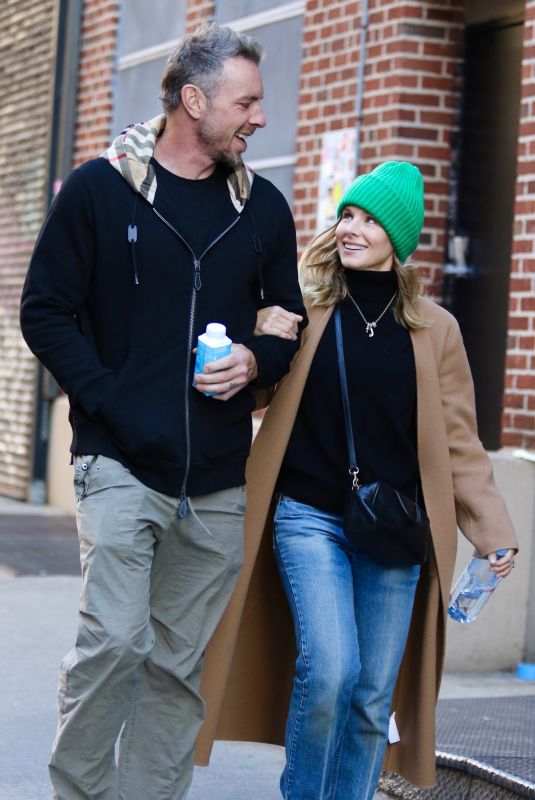 KRISTEN BELL and Dax Shepard Out in New York 11/03/2023
