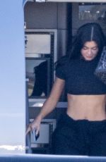 KYLIE and KENDALL JENNER on a Pprivate Flight in Palm Springs 11/24/2023