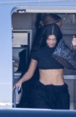 KYLIE and KENDALL JENNER on a Pprivate Flight in Palm Springs 11/24/2023