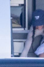 KYLIE and KENDALL JENNER on a Pprivate Flight in Palm Springs 11/24/2023