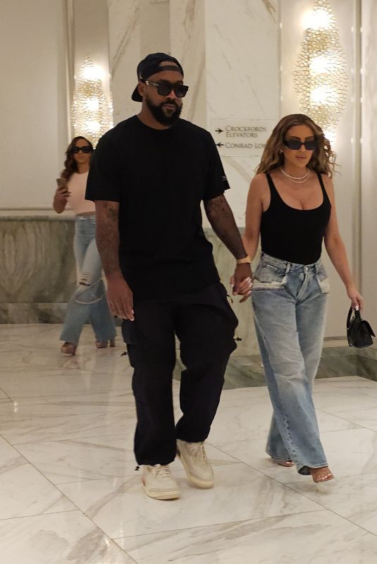 LARSA PIPPEN and Marcus Jordan Out to Watch Raiders Play Against NY Giants in Las Vegas 11/05/2023