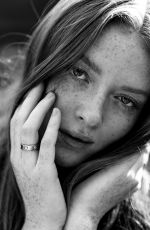 LARSEN THOMPSON at a Photoshoot, November 2023