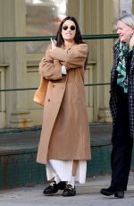 LEA MICHELE Out with a Friend in New York 11/02/2023