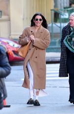 LEA MICHELE Out with a Friend in New York 11/02/2023