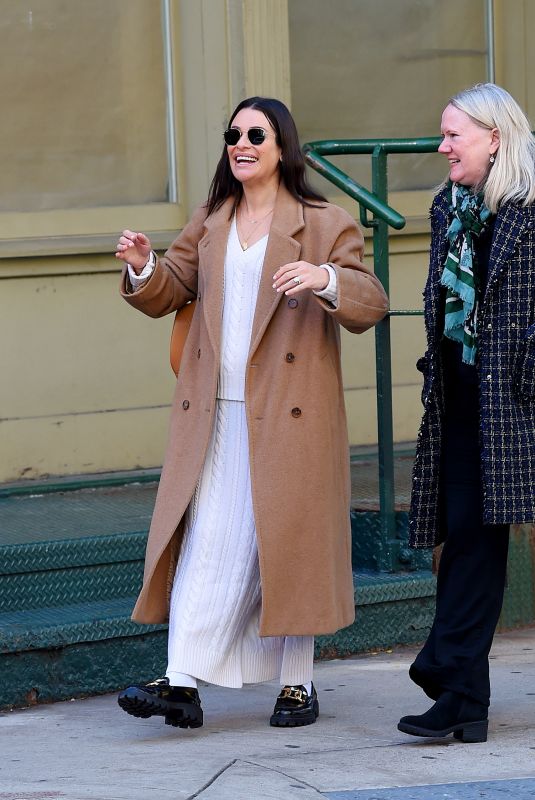 LEA MICHELE Out with a Friend in New York 11/02/2023