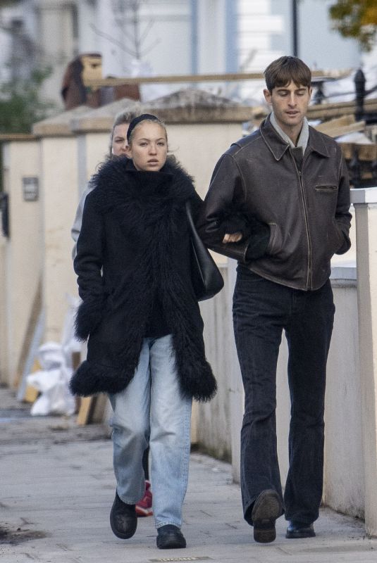 LILA GRACE MOSS and Yoni Helbitz Out in Notting Hill 11/28/2023